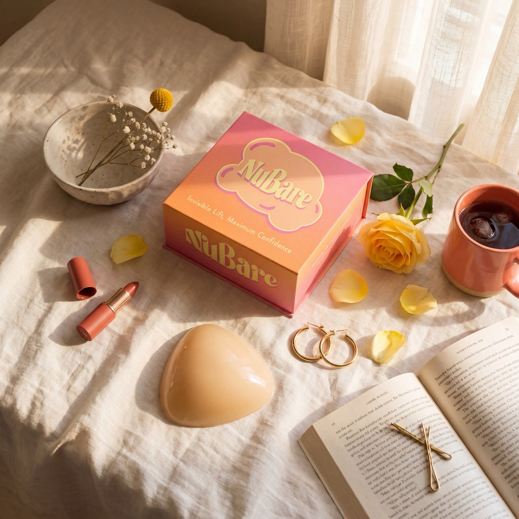Nubare — getting-ready vanity, golden-hour